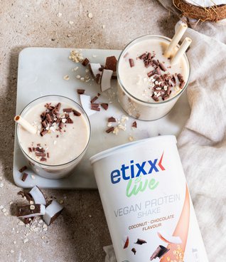 ETIXX VEGANSKÝ PROTEINOVÝ KOKTEJL  KOKOS-ČOKOLÁDA 448G