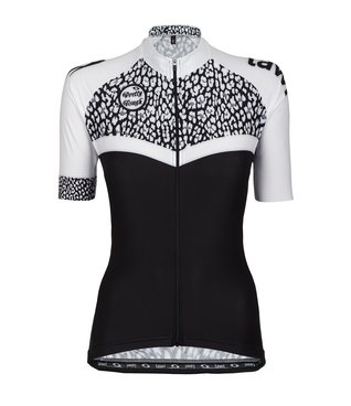 Dámský cyklistický dres Leopard White_00568_01