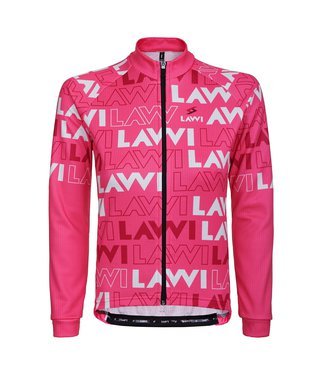 Dětský zateplený cyklistický dres BRUTALISM pink_00967_01