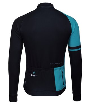Pánský zateplený cyklistický dres MIRROR tyrkys _00983_02